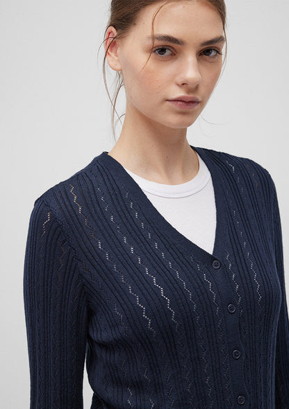 Buttoned Navy Cardigan