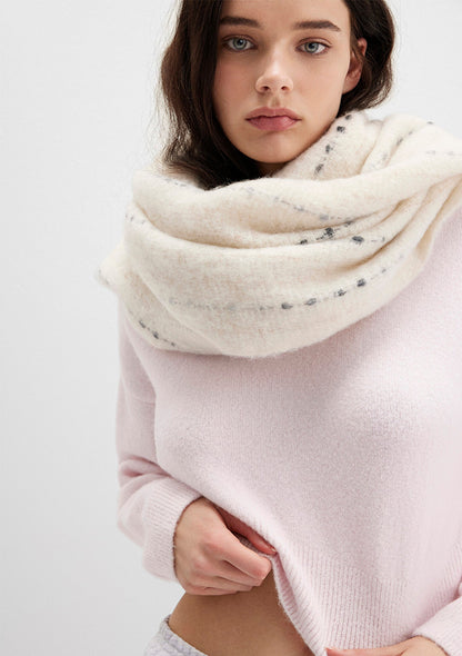 Wool Mix Pink Crop Sweater