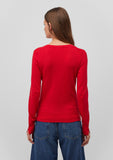 V Neck Red Sweater