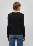 V Neck Black Sweater