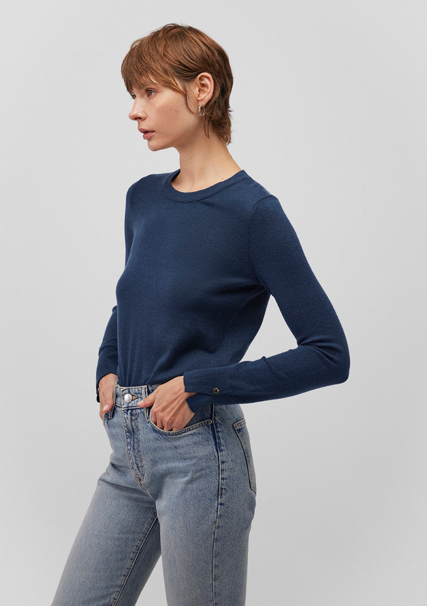 Navy Crewneck Sweater