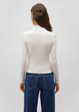 Half Zip White Sweater
