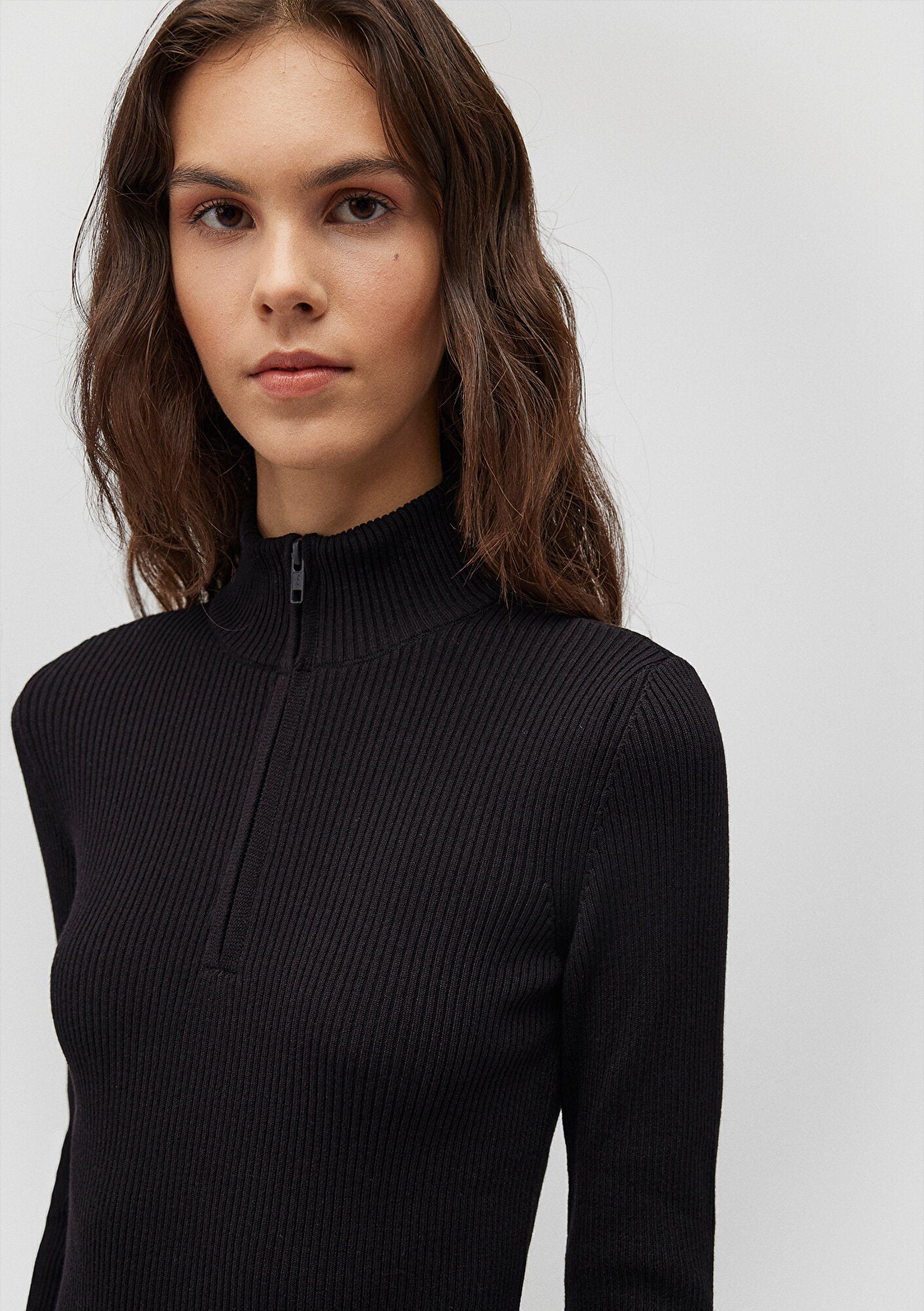 Half Zip Black Sweater