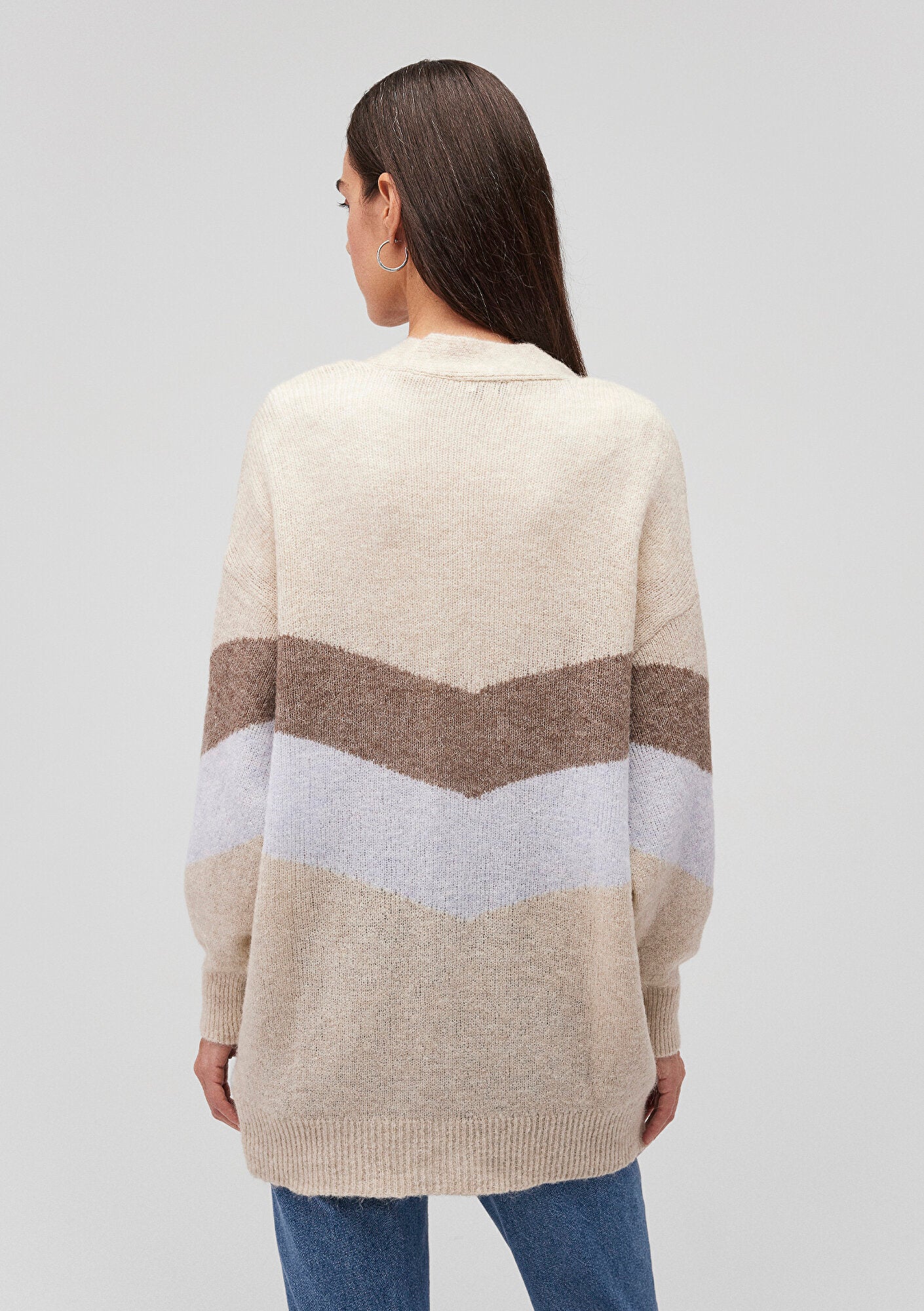 Buttoned Grey Hırka
