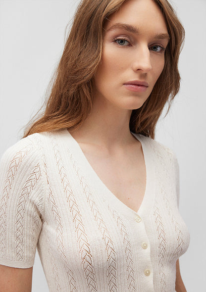 Short Sleeve Buttoned Cardigan