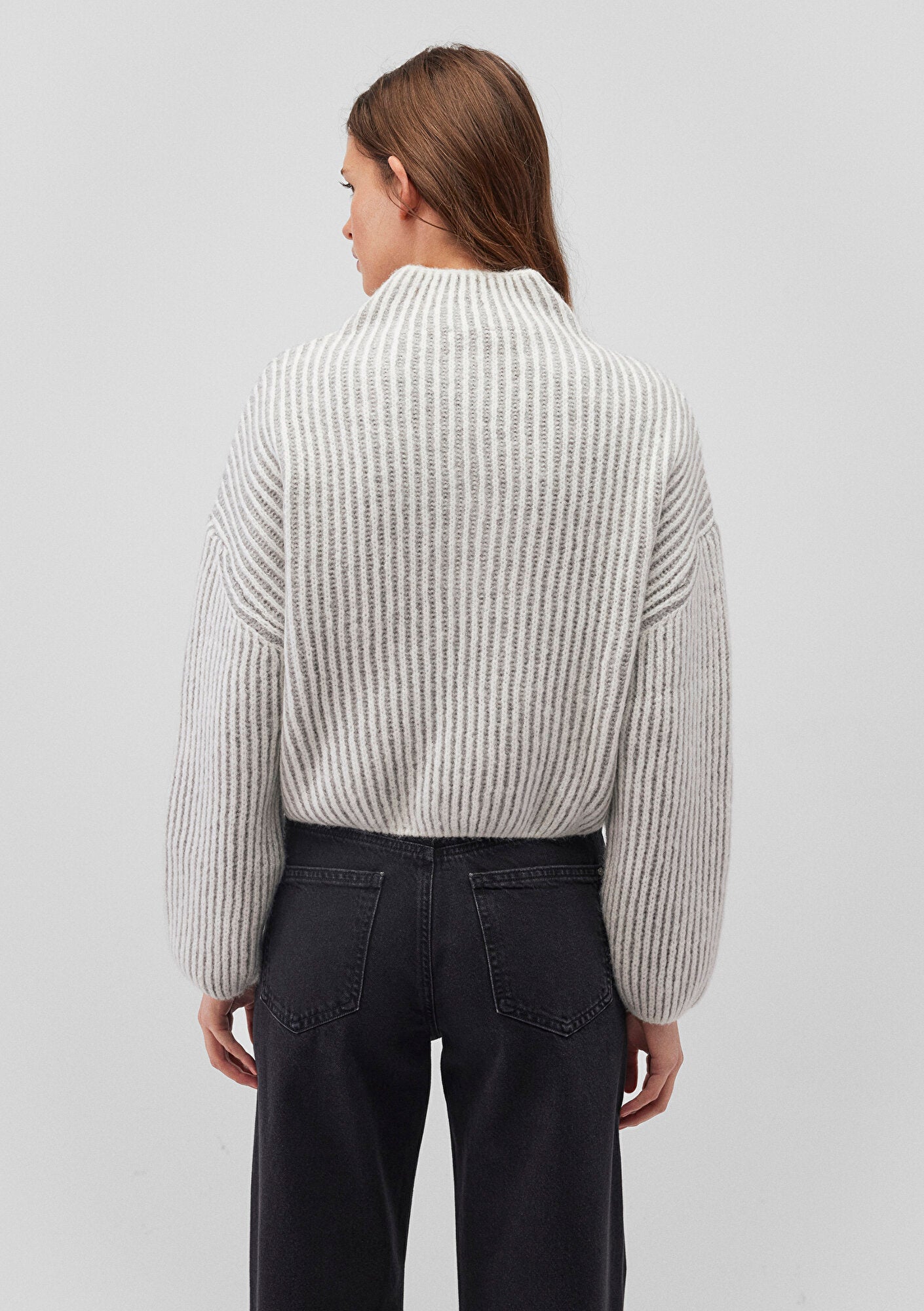 Half Zip White Sweater