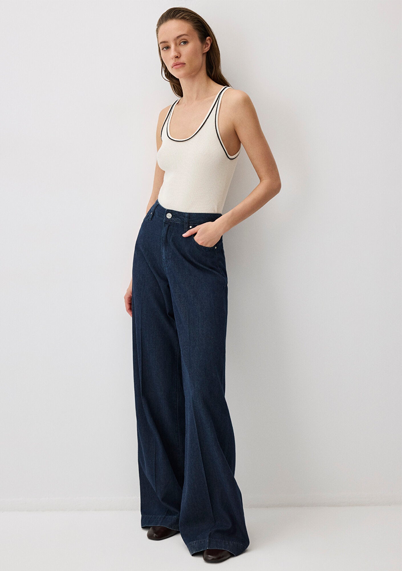 Ecru Knit Tank Top