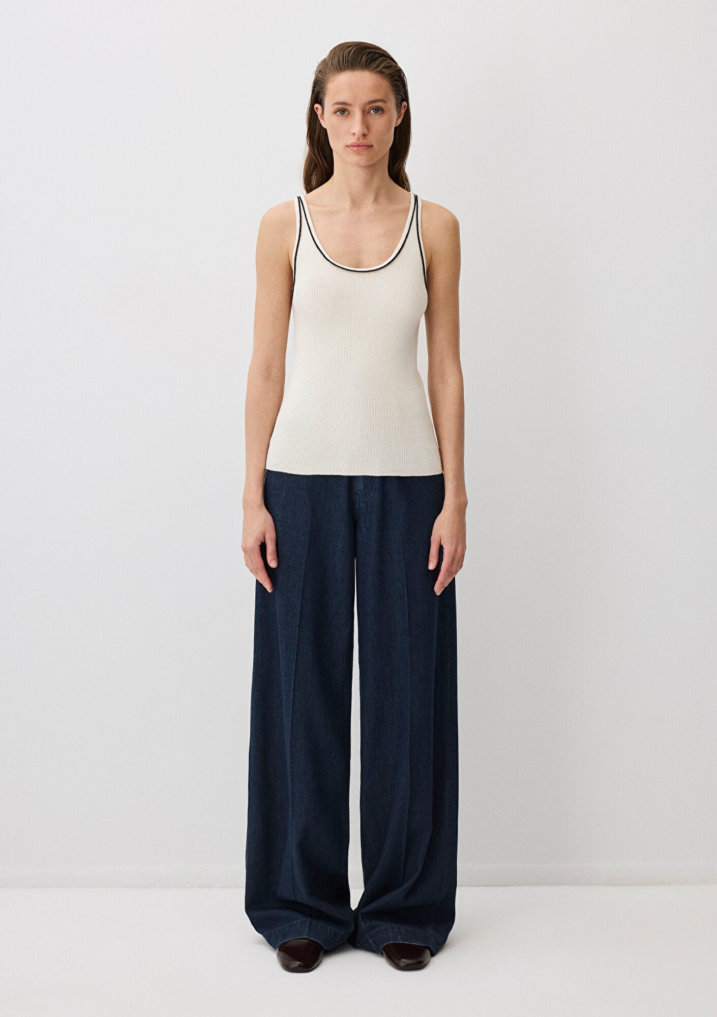 Ecru Knit Tank Top