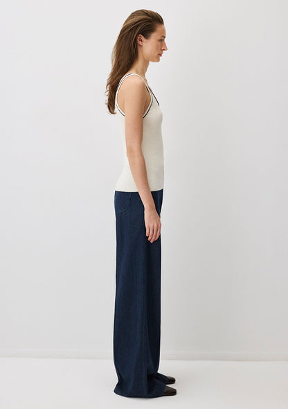 Ecru Knit Tank Top