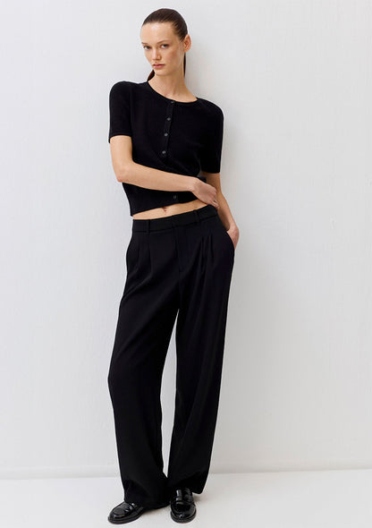 Short Sleeved Black Cardigan