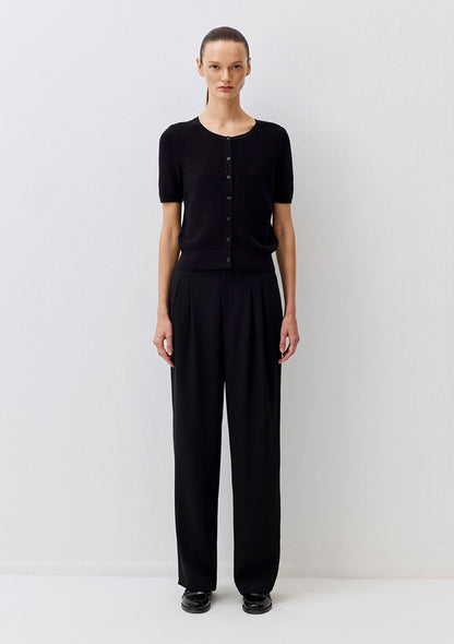 Short Sleeved Black Cardigan