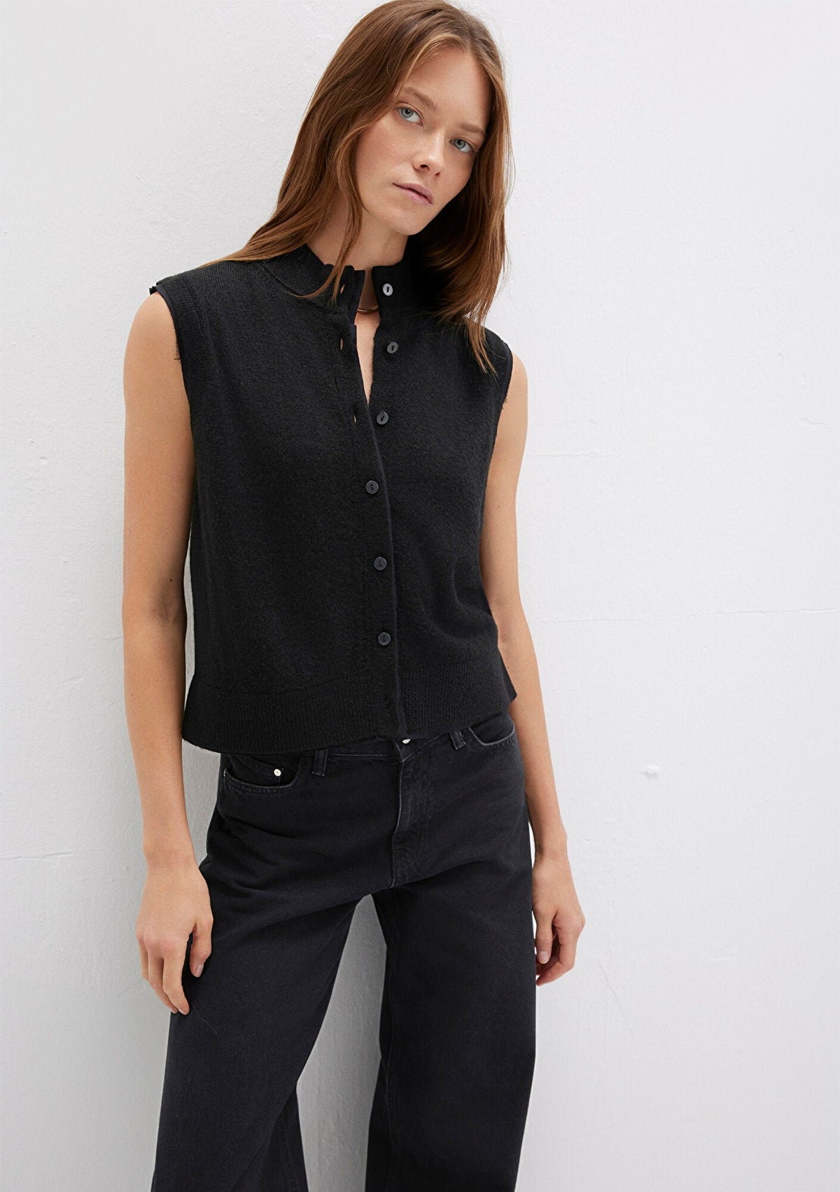 Wool Mix Black Sweater
