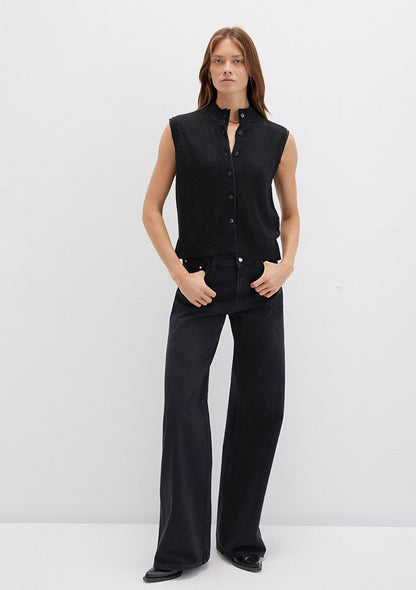 Wool Mix Black Sweater