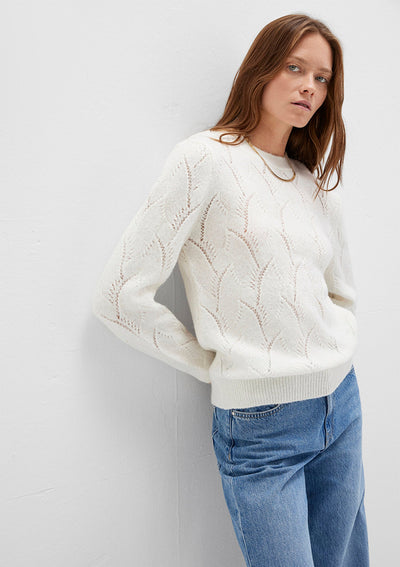 Crewneck Ecru Sweater