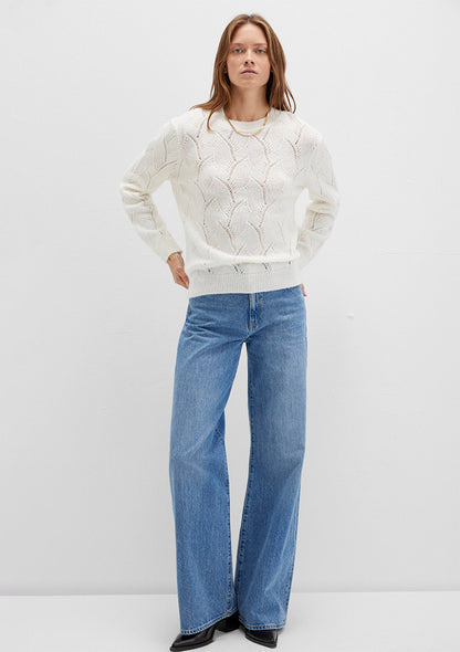 Crewneck Ecru Sweater