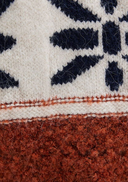 Snowflake Detailed Multi Color Sweater