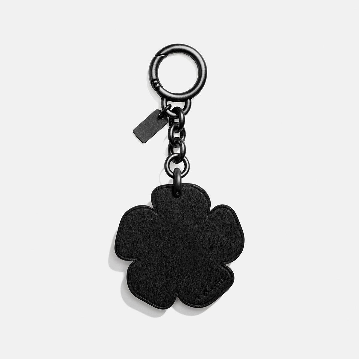 17449-Willow Floral Bag Charm-Bk/Black