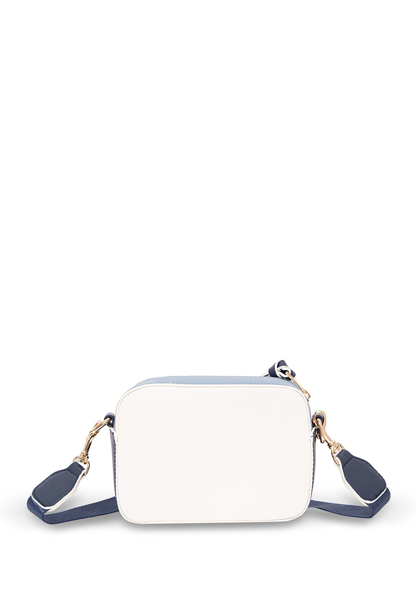 Navy Strap Ecru Messenger Bag
