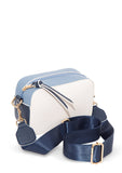 Navy Strap Ecru Messenger Bag