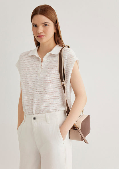 Brown Strap Beige Messenger Bag