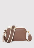 Brown Strap Beige Messenger Bag