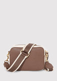 Brown Strap Beige Messenger Bag