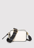 Black Strap Ecru Messenger Bag