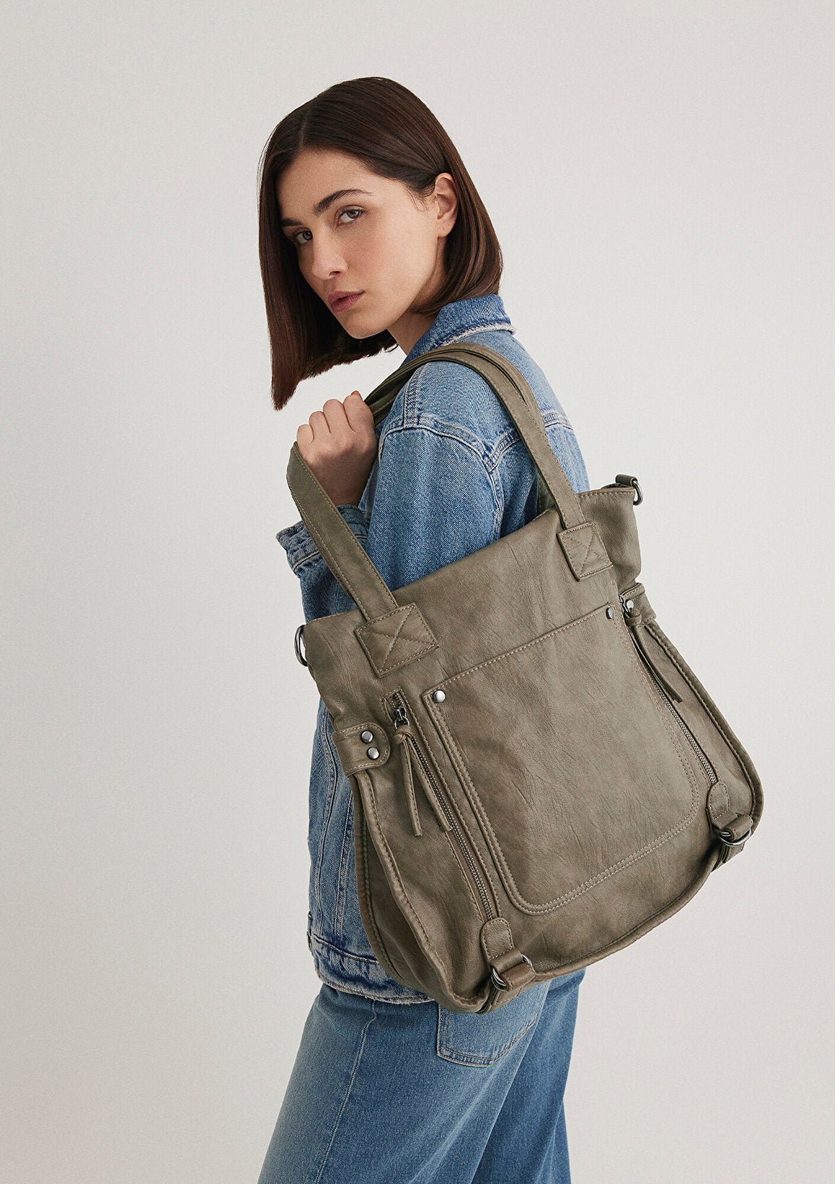 Khaki Shoulder Bag