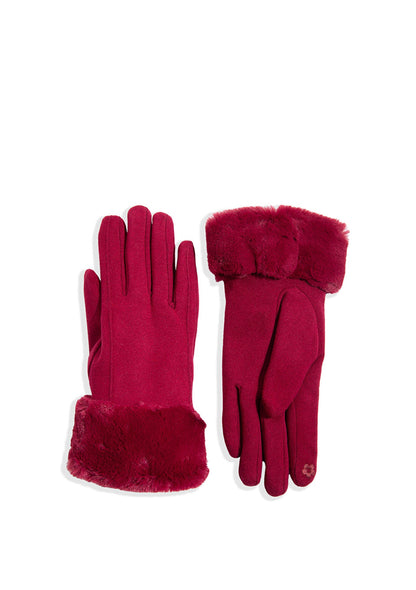 Burgundy Gloves