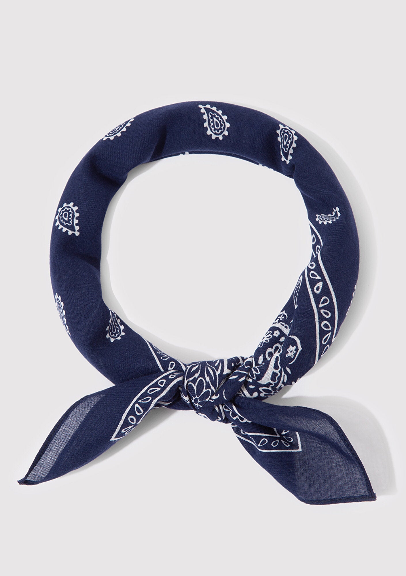 Printed Navy Bandana