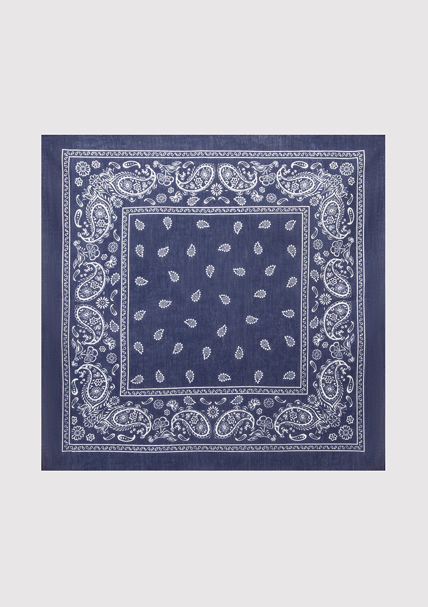 Printed Navy Bandana