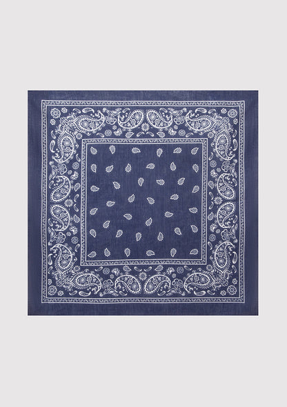Printed Navy Bandana