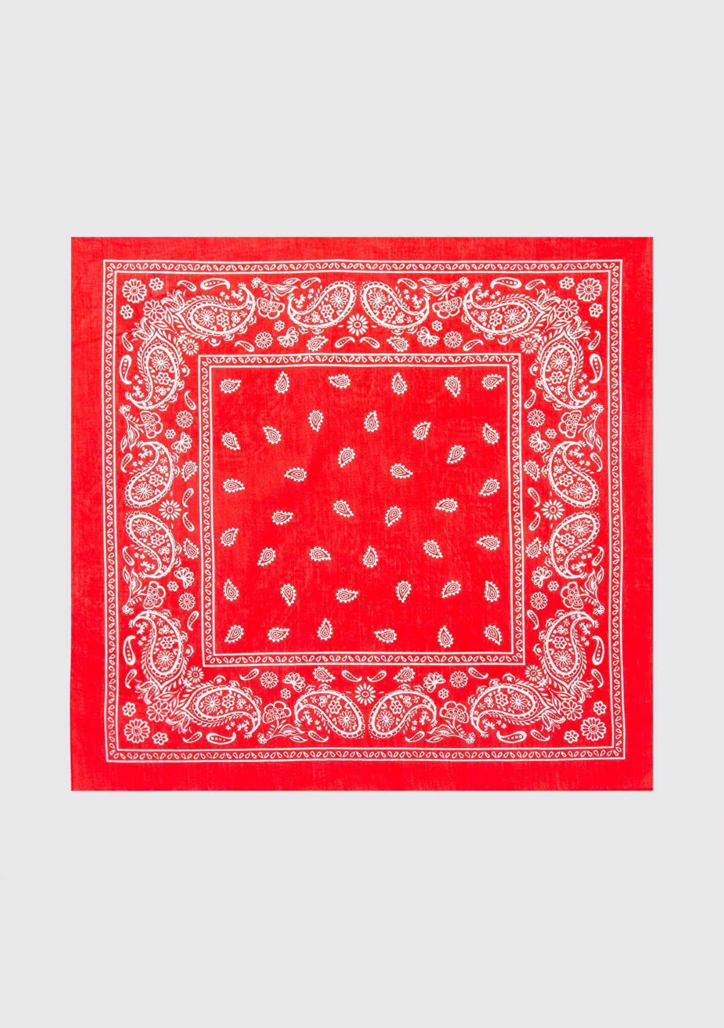 Printed Red Bandana