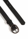 Black Faux Leather Belt