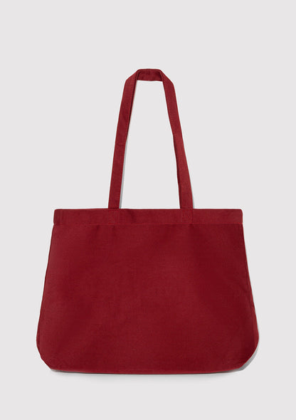 Mavi Logo Printed Burgundy Shoulder Bag