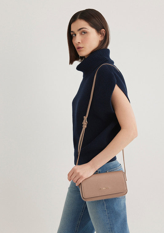 Beige Crossbody Bag