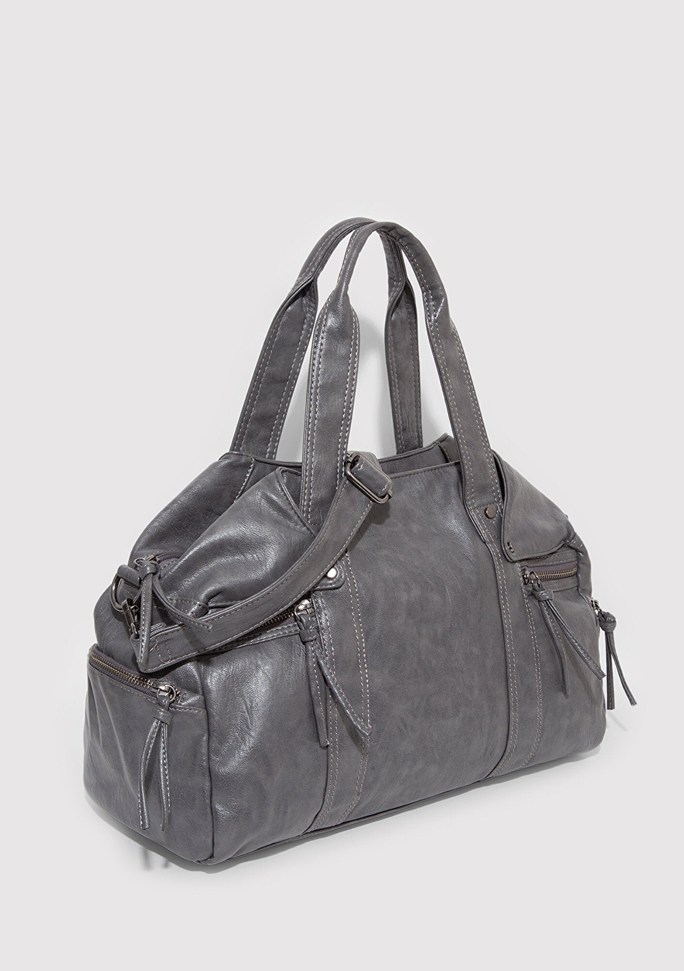 Grey Shoulder Bag