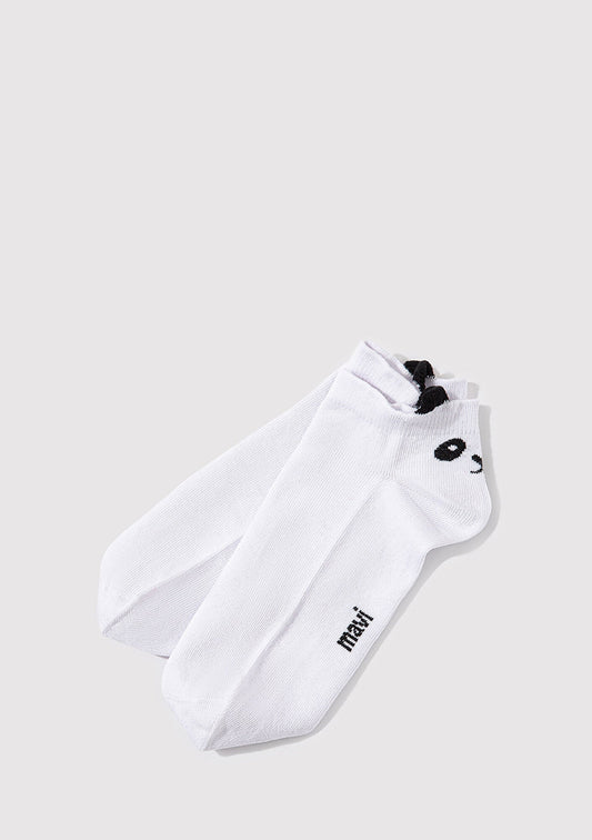 Panda Emroidered Ankle Socks