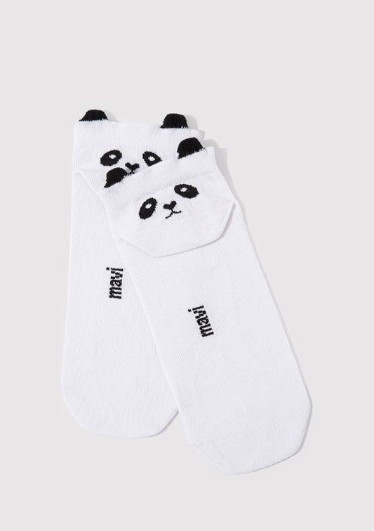 Panda Emroidered Ankle Socks