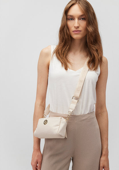 Beige Messenger Bag