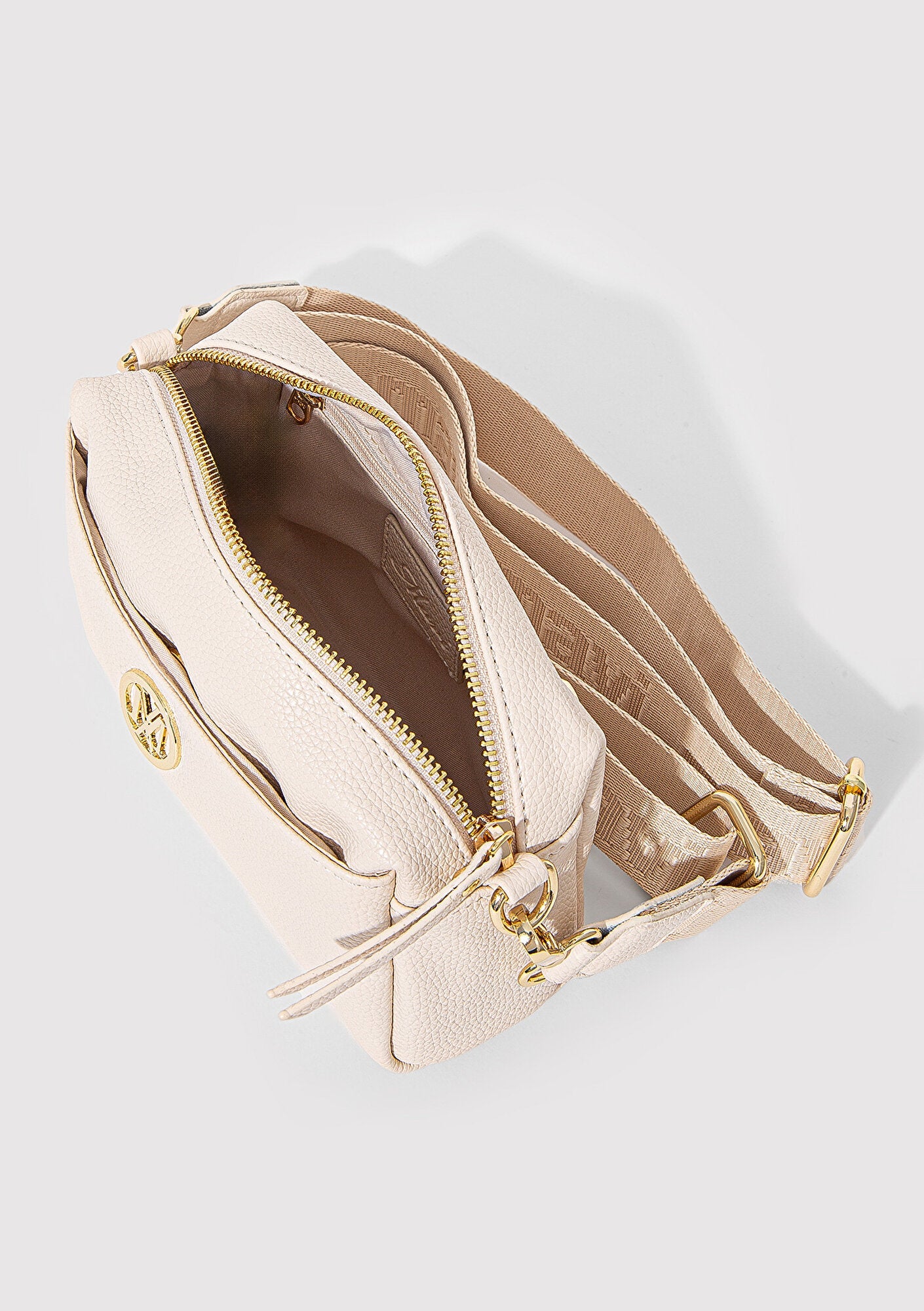 Beige Messenger Bag