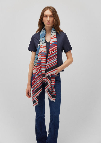Printed Blue Shawl