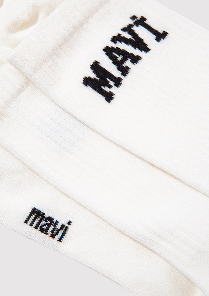 White Socket Socks