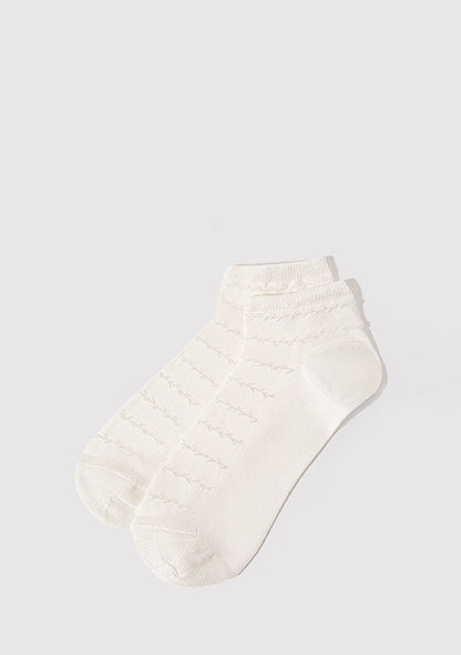 Ecru Ankle Socks