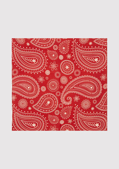 Printed Red Bandana