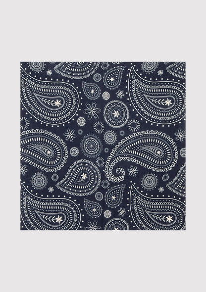 Printed Navy Bandana