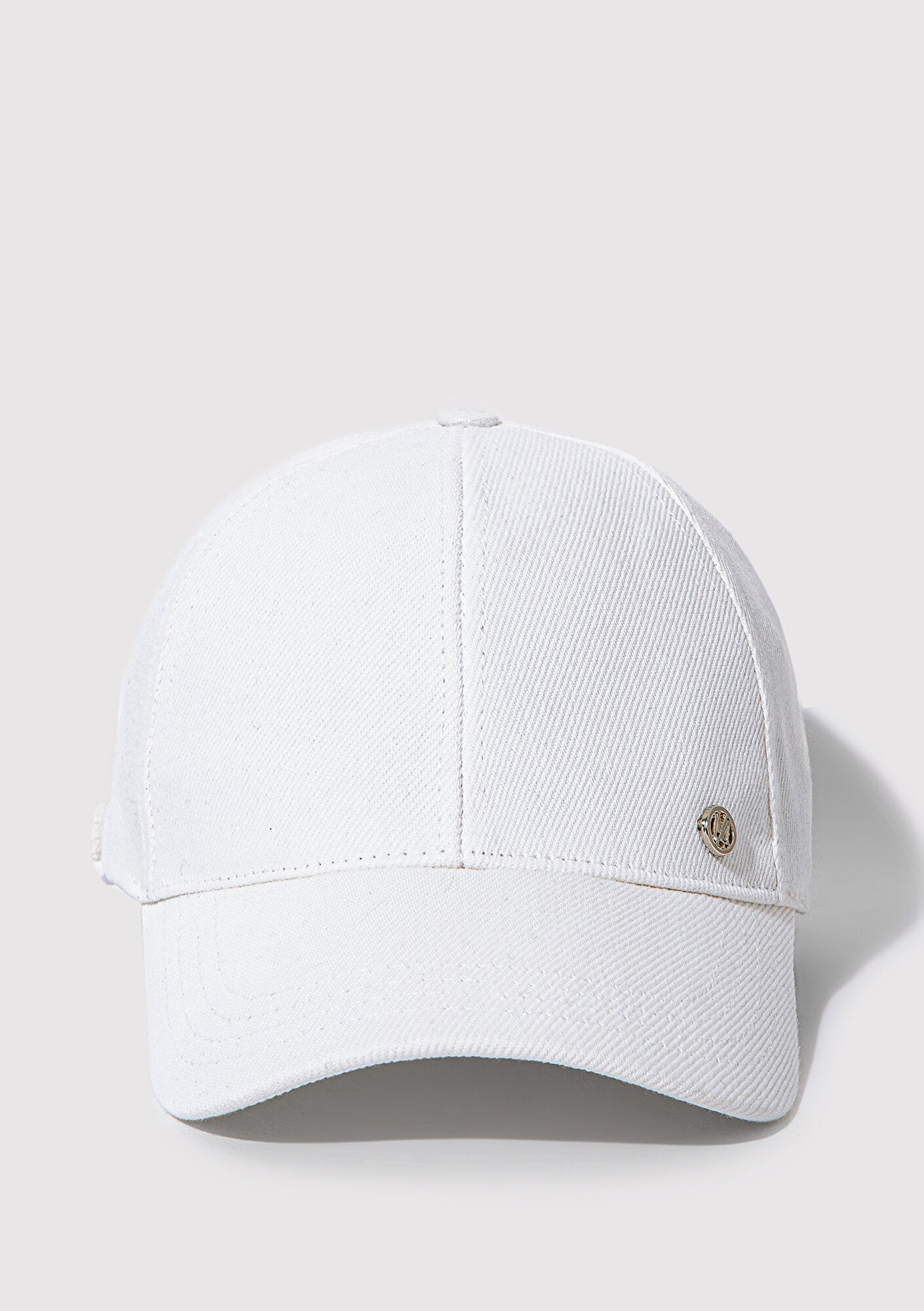 White Denim Cap