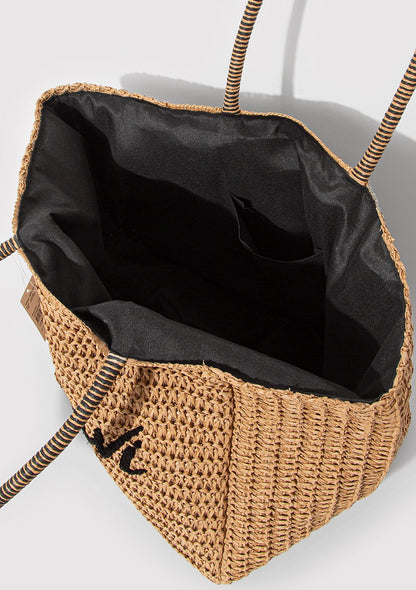 Mavi Logo Straw Bag