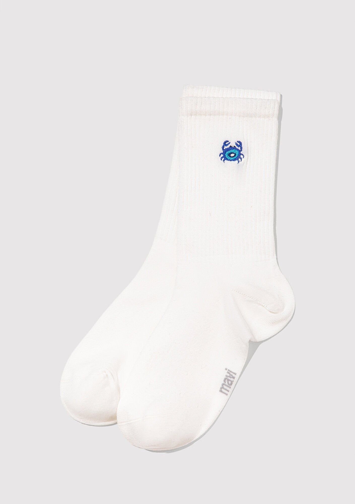 White Crew Socks