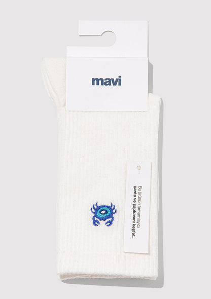 White Crew Socks